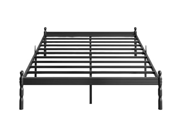 ZIYOO 14 inch Metal Queen Bed Frame with Vintage Style