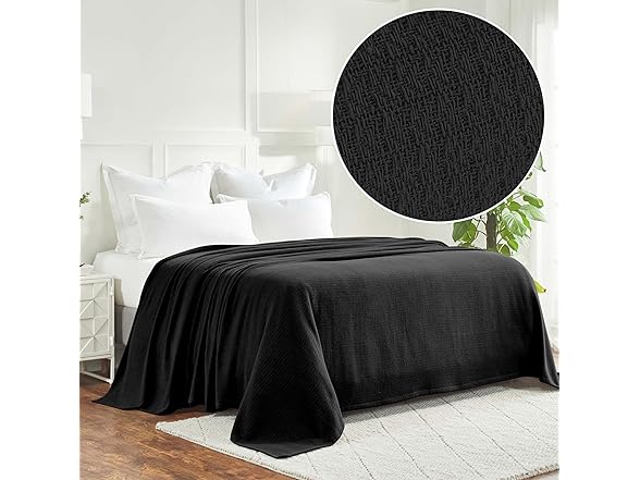 Superior King Waffle Weave Cotton Blanket