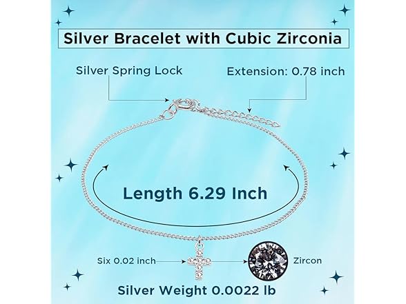 Thai Jewelry Silver Zircon Bracelet