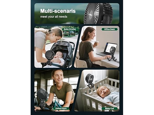 FRIZCOL Portable Stroller Fan