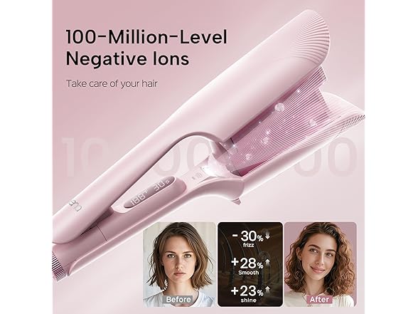 LENA Lena Slim Beach Waver Curling Wand