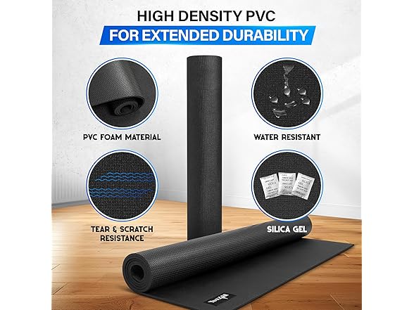 YES4ALL Large Exercise Mat for Home Gym