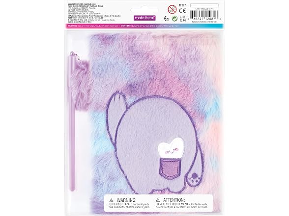 Make It Real 3C4G: Imagination Land Wild Style Plush Journal & Pen