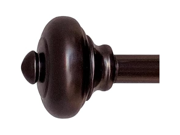 Decopolitan Burlingame 26-48" Curtain Rod, Oiled Bronze