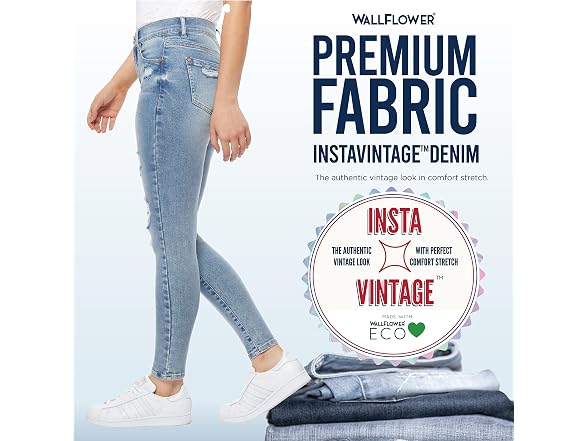 WallFlower (17) Fearless Super High Jeans Coal