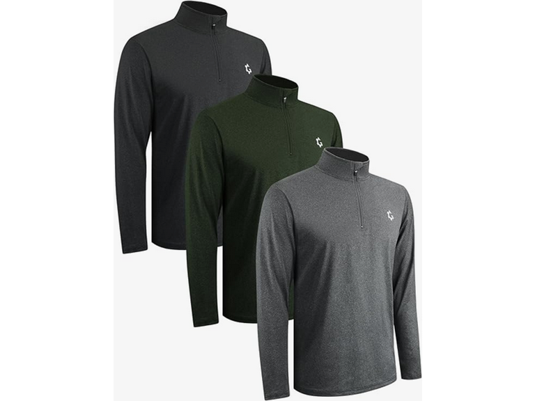 Quarter Zip Pullover Men 1/4 Zipper - XL - Gallery 13