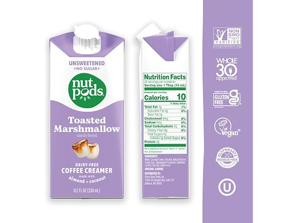 nutpods Toasted Marshmallow Creamer 12 Pack