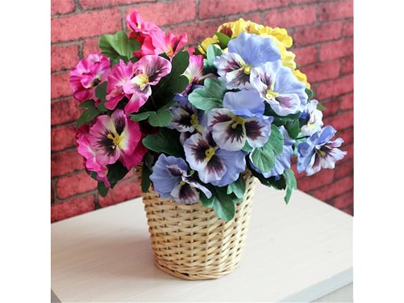 Ximkee Artificial Pansy Flowers for Home