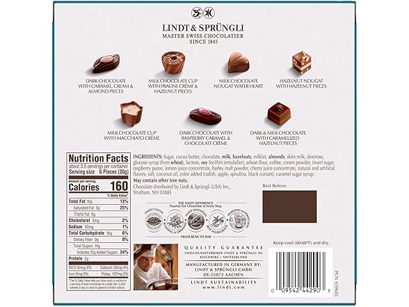 Lindt Mini Pralines Assorted Box 3.4oz