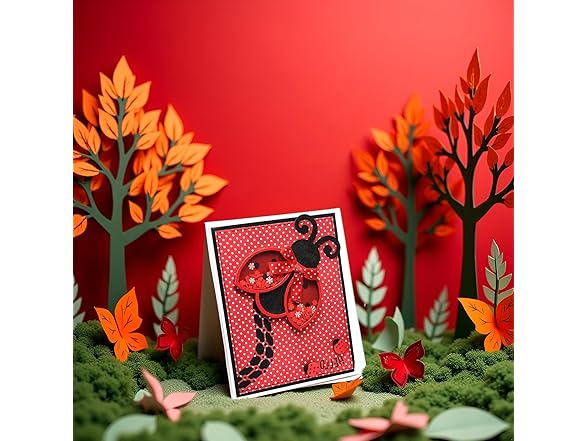 1Pc Silver Ladybug Shaker Metal Cutting Dies Stencil