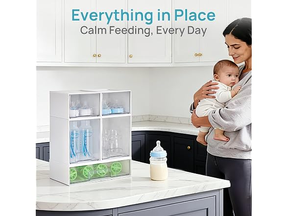 Vtopmart Baby Bottle Organizer Set of 5