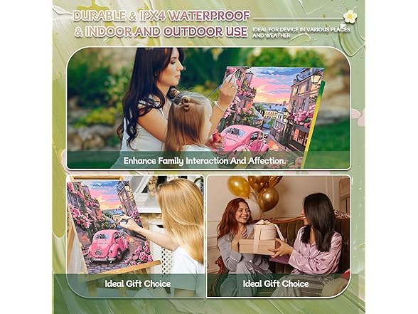 hoshiron Paint by Numbers Kit Vintage Pink Car