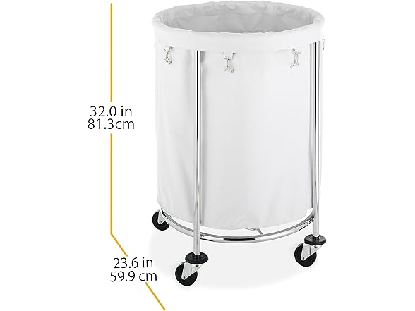 Whitmor Commercial Hamper w/Wheels