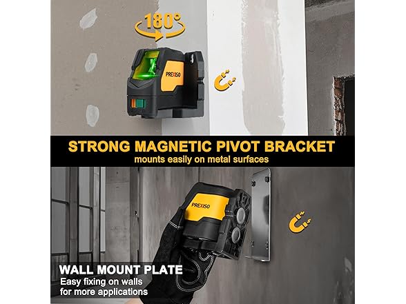 Prexiso Laser Level with Tripod, IP54 Professional