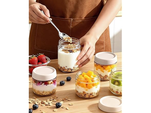 Cozyverge 16 oz Overnight Oats Containers