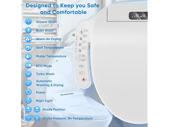 Cioreznt Electric Bidet Toilet Seat
