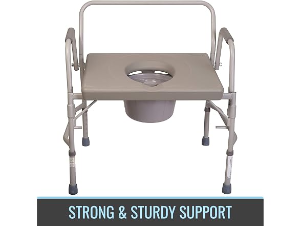 DMI Bedside Commode Adjustable Extra Wide - Gallery 3