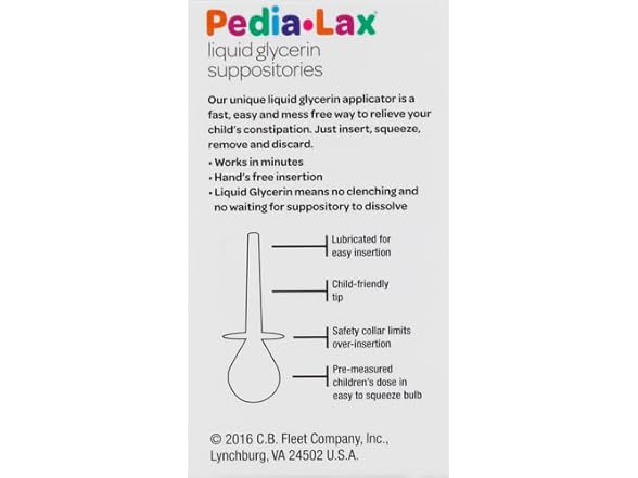 Fleet Pedia Lax Glycerin Supplements,