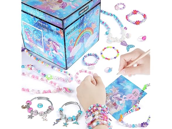 2000pcs Charm Beads Bracelet Making Kit
