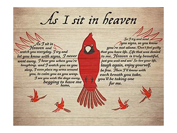 AMELIA SHARPE Vintage Tin Sign Cardinal