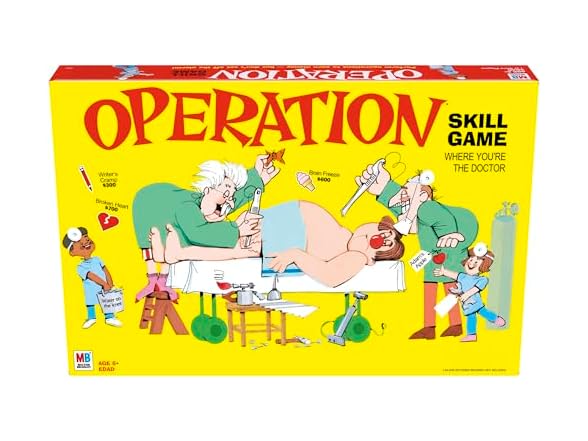 Hasbro Gaming Operation Electronic Board Game Pack of 4