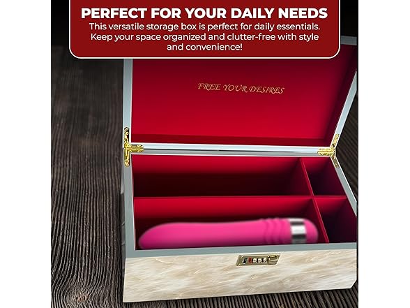 Luxury Lockable Adult Toy Sex Box