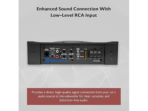 Rockville Rockville USS8 8" 600W Slim Under-Seat Active Ca