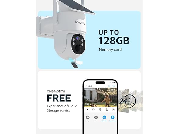 mocepo Solar Outdoor Camera 4MP WiFi