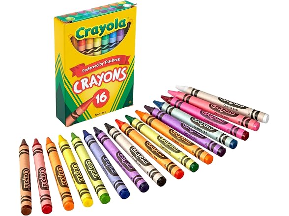 Crayola Crayons for Kids, School Supplies, 16 Count