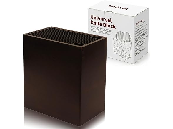 SindiBell XL Acacia Knife Block
