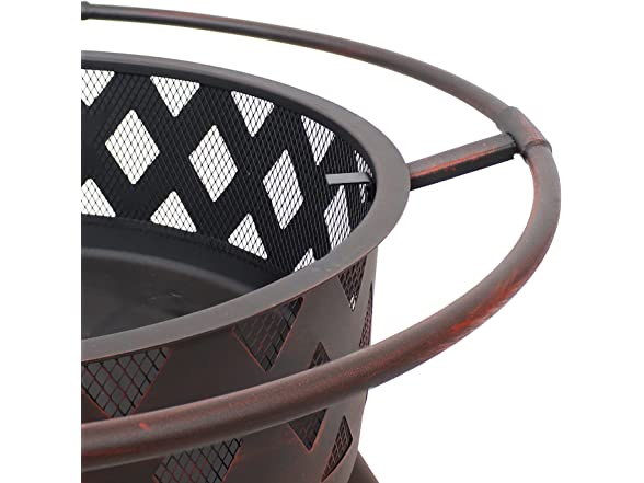 Sunnydaze Crossweave Wood Burning Fire Pit