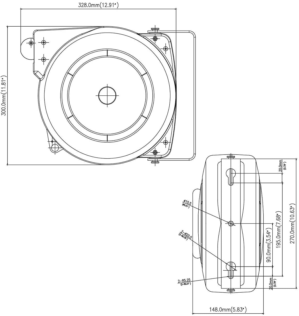 ReelWorks 40' 12AWG Retractable Extension Cord Reel - Gallery 14
