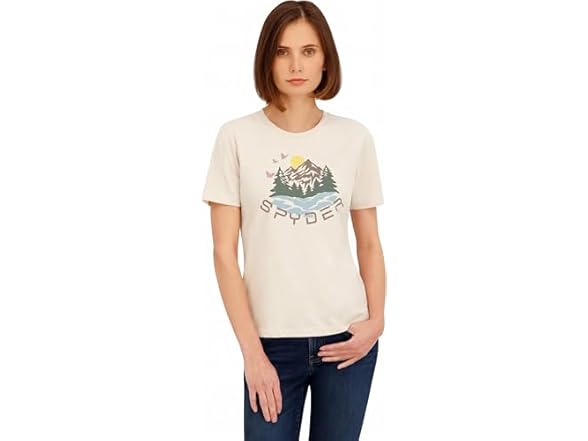Spyder Women Mountain Sunset Graphic Short T-Shirt