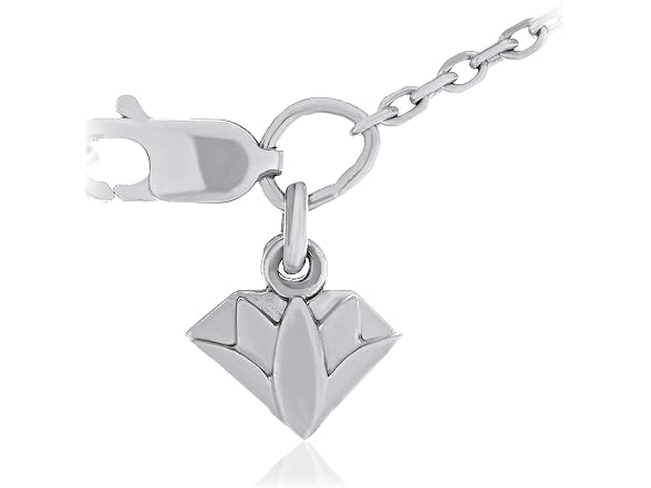 Lexi and Rose 10K White Gold 1/2 Cttw Lab Necklace