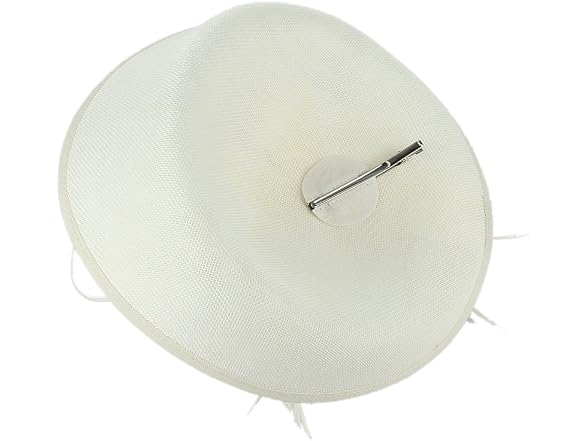 Gemvie Women (7 1/8) Wedding Party Bow Feather Hat