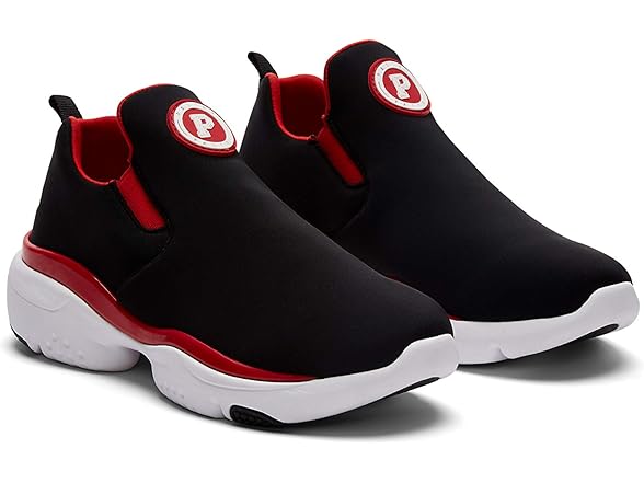 Pastry Phoenix Sneaker Black/Red Adult, Size 8