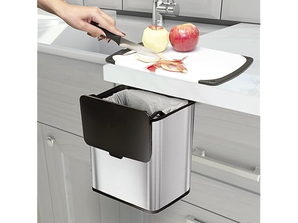Glad Roomate Stainless Steel Trash Can 1.5G 