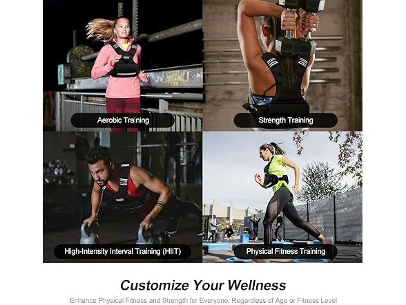 Feyachi Adjustable Weighted Vest - 12 lb