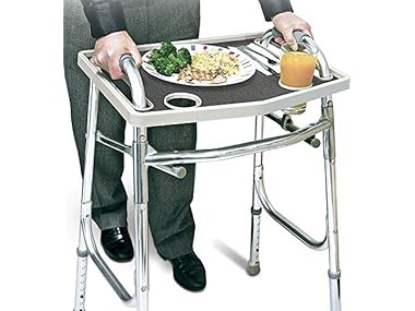 $15.99, Was $26.38, 39% Off! North American Wellness Walker Tray with Non-Slip Grip Mat dealfomo