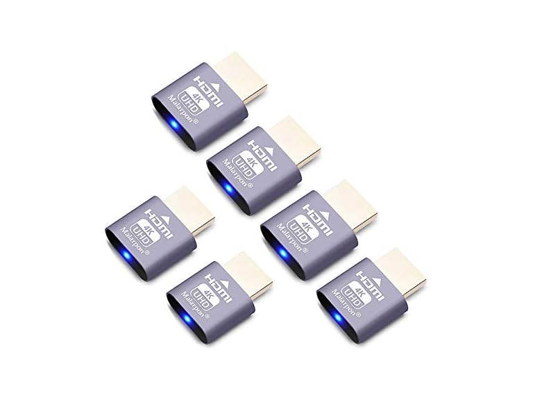 Malarpon  HDMI Dummy Plug fit-Headless Display Em  