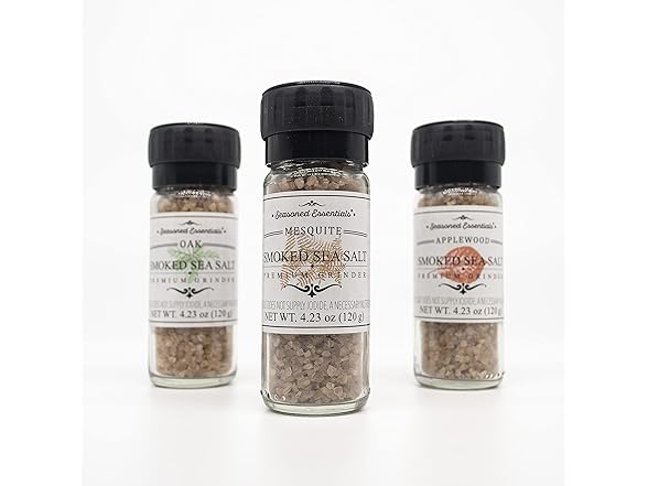 3PK Seasoned Essentials | Gourmet Smoked Sea Salt