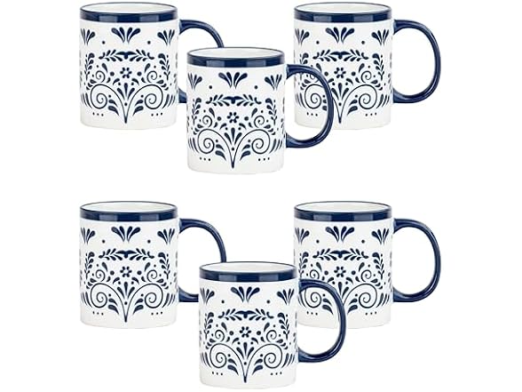 10 Strawberry Street Talavera Dinnerware, Set of 6
