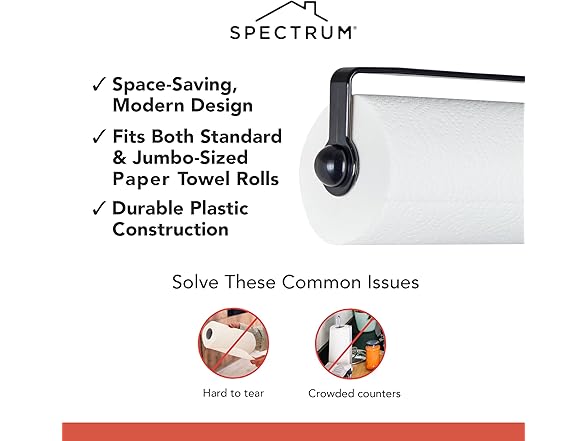 Spectrum Paper Towel Holder for Under Cabinet 