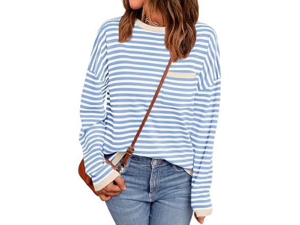 Women’s Striped Pullover by Lillusory