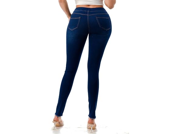 Jvini Women (L) Ripped Pull Elastic Waist T Pant