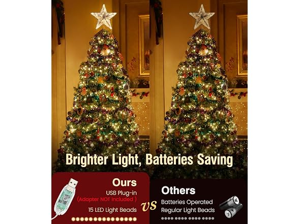 Luxspire Christmas Tree Topper