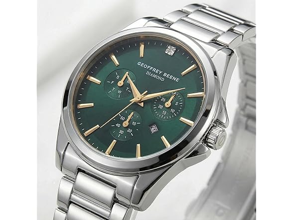 Geoffrey Beene Men Green Dial Watch
