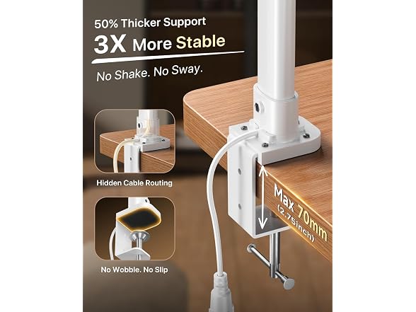ONEMIX LED Desk Lamp with Clamp