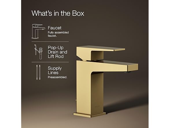 KOHLER 99760-4-2MB Honesty® Single-Handle Faucet