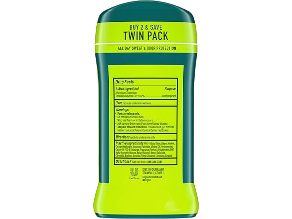 Degree Degree Men ExtremeBlast 2.7oz 2pk HPC